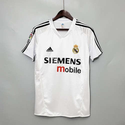 Real Madrid 2004-05 home soccer jerseys