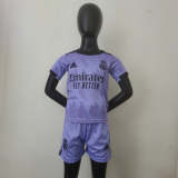 Real Madrid 2022-23 away kids kit soccer jerseys
