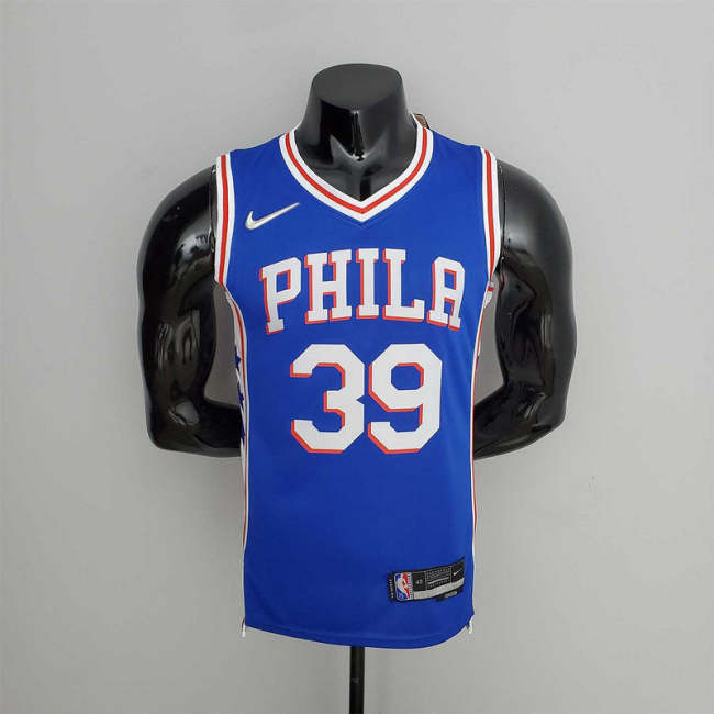 75th Anniversary Philadelphia 76ers HOWARD#39 Blue NBA Jersey