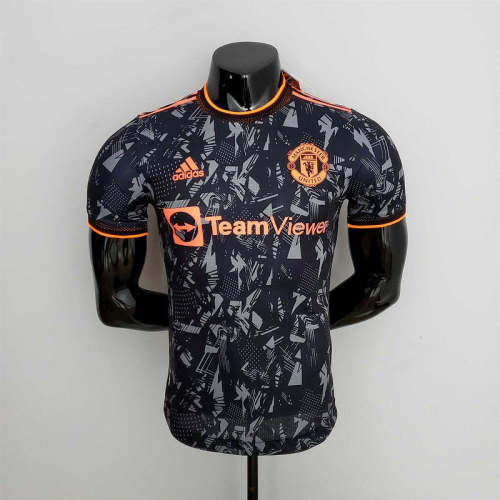 Manchester United 2022-23 black camo player version soccer jerseys