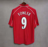 Liverpool 2001-02 home soccer jerseys