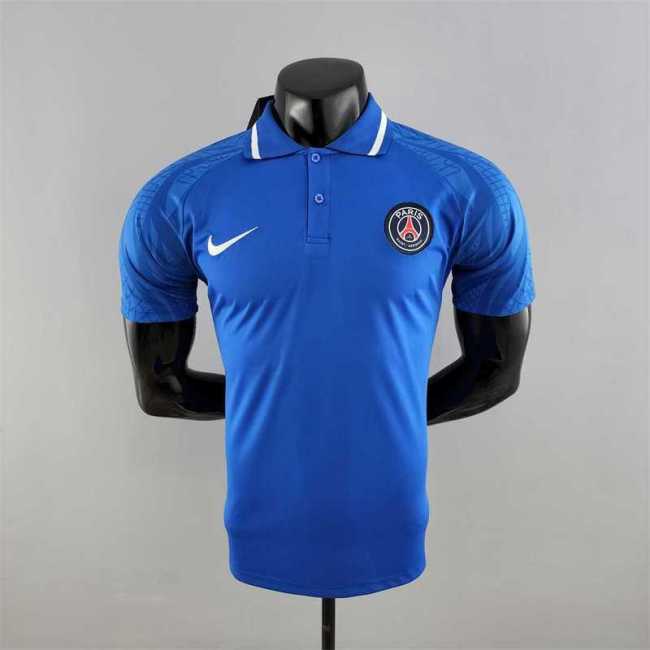 Paris saint germain 2022-23 blue POLO Player version soccer jerseys