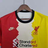 Liverpool  2022-23 LIV red beige yellow soccer jerseys