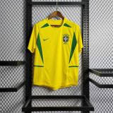 2002 Brazil home soccer jerseys 