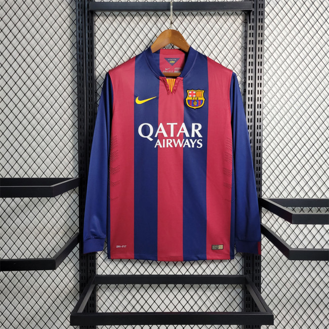 Barcelona 2014-15  home Long Sleeve soccer jerseys