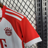 2023-24 Bayern home kids kit soccer jerseys