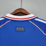 1998 France home blue soccer jerseys