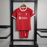 2023-24 Liverpool Home Kit Kids soccer jerseys
