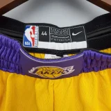 Lakers Yellow Shorts NBA