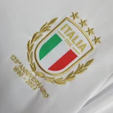 Italy Italian 2023-24 White Commemorative Edition kids soccer jerseys