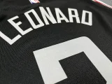Clippers' Black City version of No. 2 Leonard in season 2023 NBA Jersey