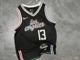 Season 2023 Clippers Black City version of No. 13 George NBA Jersey
