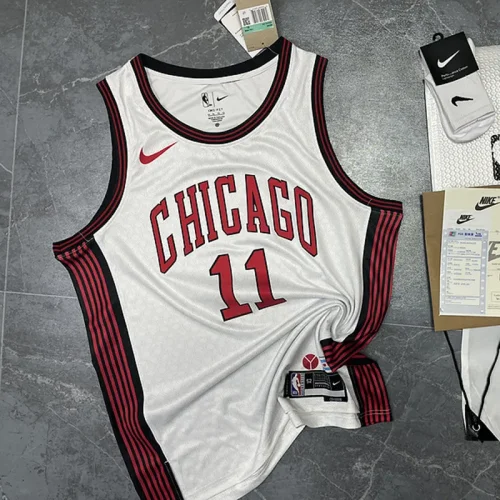 2023 Season Bulls White City Edition No. 11 DeRozan NBA Jersey