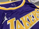 Lakers purple trapeze No. 23 James NBA Jersey
