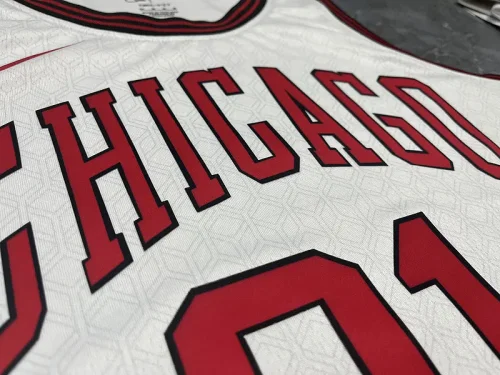 2023 Season Bulls White City Edition No. 91 Rodman NBA Jersey