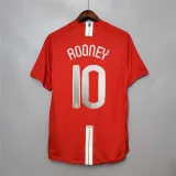 Manchester United 2007-08 home Champions League version Retro soccer jerseys