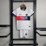 Paris Saint Germain 2023-24 away kids soccer jerseys