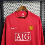 Manchester United 2007-08 long sleeve soccer jerseys