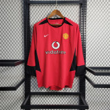 2002-04 Manchester United home long sleeve