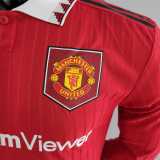 2022-23 Manchester United home Player version long sleeve