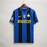 Inter Milan 2008-09 home soccer jerseys
