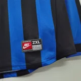 Inter Milan 1998-99 long sleeve home soccer jerseys