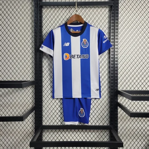 Porto 2023-24 home kids soccer jerseys