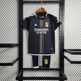 Benfica 2023-24 away kids soccer jerseys
