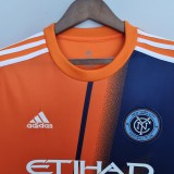 New York City 2022-23 away orange soccer jerseys 