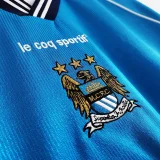Manchester City 1999-01 home soccer jerseys