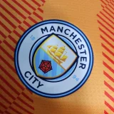 Manchester City 2023-24 orange goalkeeper player version soccer jerseys