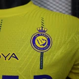 Saudi Al Nassr 2023-24 Ronaldo Player version home soccer jerseys