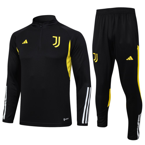 Half Zip Juventus Black Suit