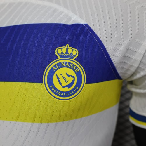 New Saudi Al-Nassr Second Away White Player version soccer jerseys