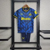 Newcastle 2023-24 third away kids soccer jerseys 