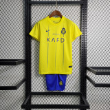 2023-24 Al-Nassr FC Home kids kit soccer jerseys