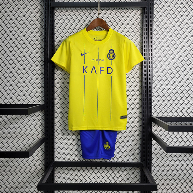 2023-24 Al-Nassr FC Home kids kit soccer jerseys