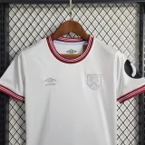  2023-24 West Ham United away game kids soccer jerseys 
