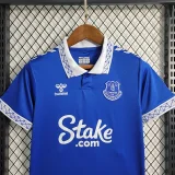 Everton 2023-24 home kids soccer jerseys 