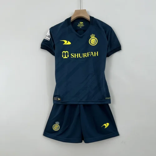 22-23 Saudi Al-Nassr away kids kit soccer jerseys