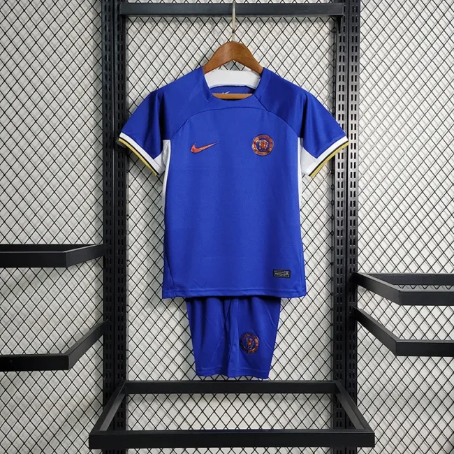 Chelsea 2023-24 home kids soccer jerseys