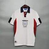 England 1998 home soccer jerseys