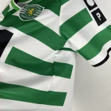 Sporting Lisbon 2003-04 home soccer jerseys