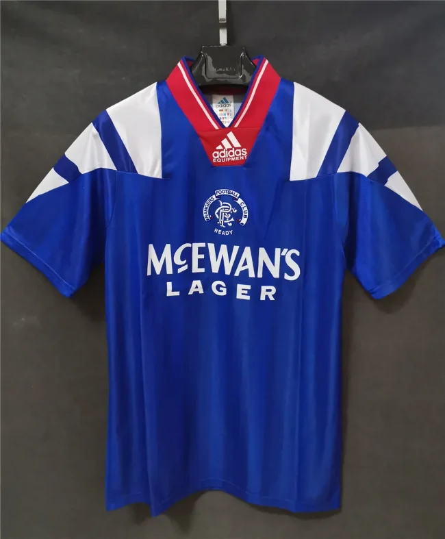 Retro Rangers 1992-94 home Soccer jersey