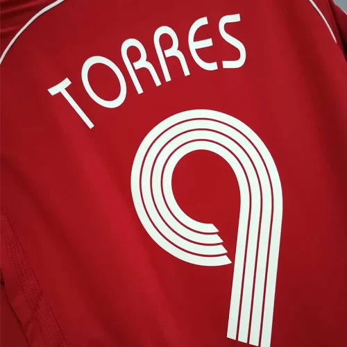 Liverpool 2007-08 home long sleeves soccer jerseys