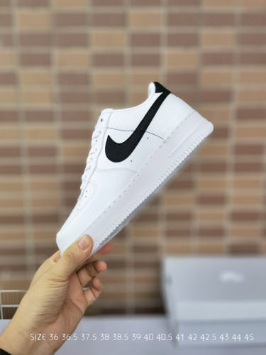 Nike air force toe leather low top sneakers