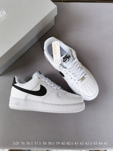 Nike air force toe leather low top sneakers