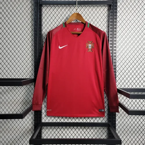 Retro Portugal 2016-17 home Long Sleeve
