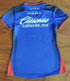 2023-24 woman cruz azul  home blue soccer jersey