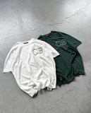 *C7010# Cole Buxton simple letter logo embroidered short-sleeved T-shirt